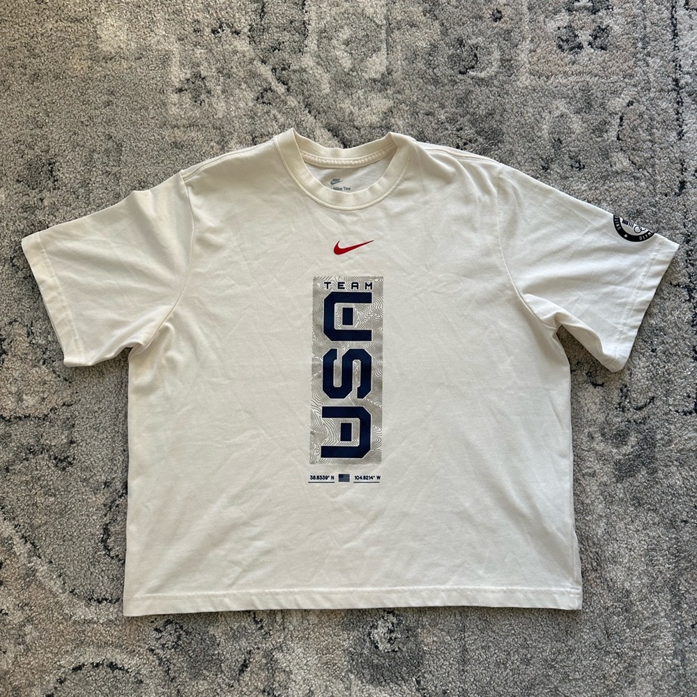 Nike Team USA 2022 Winter Olympics Heavyweight T-Shirt Sz M, boxy fit